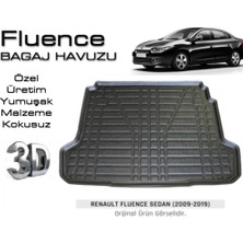 Born Garage 2016 Renault Fluence Bagaj Havuzu 3D Tam Uyumlu