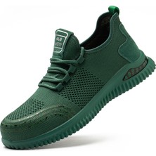 Urbana Erkek Çelik Burunlu İş Güvenliği Ayakkabısı - Yeşil (Yurt Dışından)