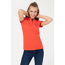 U.S. Polo Assn. Kadın Kırmızı T-Shirt 50248984-VR213