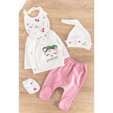 Babymod Kiraz Figürlü 5 Parça Kız Bebek Hastane Çıkışı Bebek Takımı