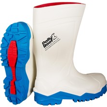 Polly Boot Power S4 Beyaz Renk Çelik Burunlu  Çizme Bot
