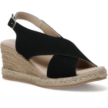 Incı Erman.s.z 2fx Siyah Kadın Dolgu Topuk Sandalet