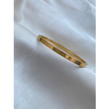 Nilüfer Ince Düz Desen Cartier Kelepçe