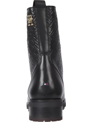 Tommy Hilfiger Deri Siyah Kadın Bot FW0FW06817BDS