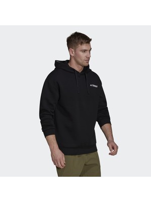 Adidas Terrex Logo Graphic Erkek Siyah Sweatshirt (HE1763)