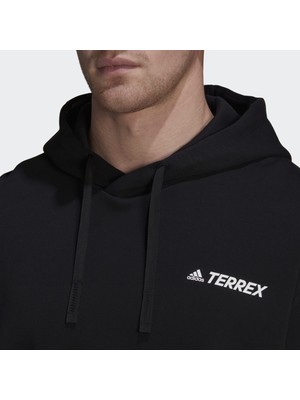 Adidas Terrex Logo Graphic Erkek Siyah Sweatshirt (HE1763)