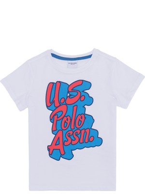U.S. Polo Assn. Erkek Çocuk Beyaz T-Shirt 50254109-VR013