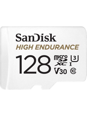 Sandisk High Endurance 128GB 100/40MB/S Microsdxc C10 V30 Hafıza Kartı SDSQQNR-128G-GN6IA