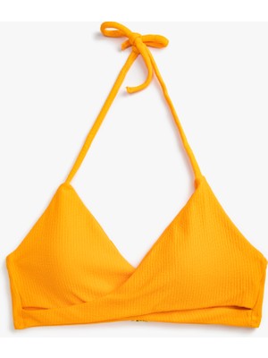 Koton Üçgün Bikini Üstü Dokulu
