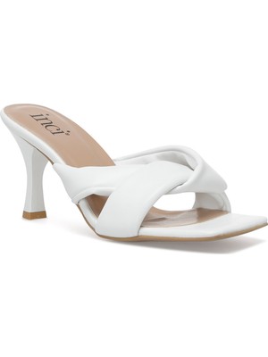 Incı Ceross.z 2fx Beyaz Kadın Topuklu Terlik