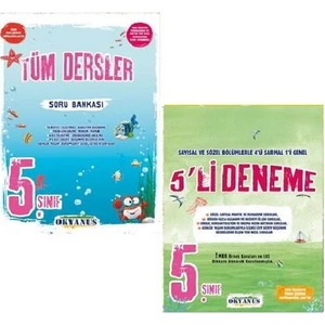 Okyanus Yayınları 5. Sınıf Tüm Dersler Soru Bankası+5. Sınıf 5'li Deneme