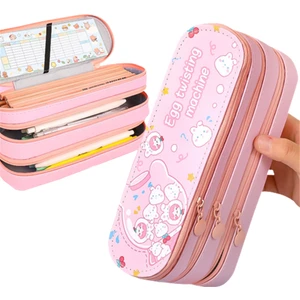 Büyük Kapasiteli Taşınabilir Üç Katmanlı Kalem Çantası (Yurt Dışından)