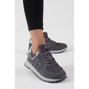 Tonny Black Füme Kaymaz Eva Taban Süet Sneaker