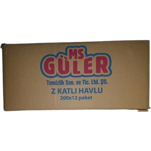 Ms Güler Z Katlama Peçete 2 Katlı 200'lü