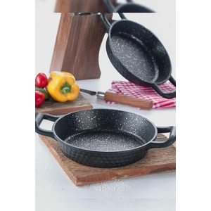 Diamante Siyah Döküm Sahan - 22 cm