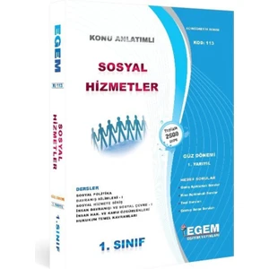 Egem Eğitim Yayınları AÖF 1. Sınıf Sosyal Hizmetler Konu Anlatımlı Soru Bankası Güz Dönemi1. Yarıyıl