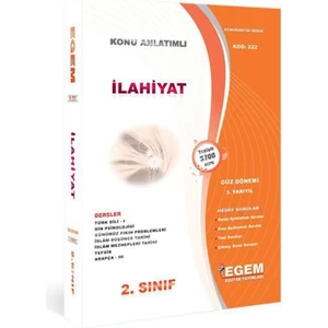 Egem Eğitim Yayınları AÖF İlahiyat 2. Sınıf 3. Yarıyıl Güz Tüm Dersler Konu Anlatımlı Soru Bankası Güncel
