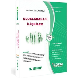 Egem Eğitim Yayınları AÖF Uluslararası İlişkiler 3. Sınıf 5 Yarıyıl Güz Dönemi Konu Anlatımlı Soru Bankası