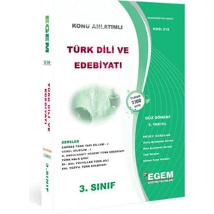 Egem Eğitim Yayınları AÖF Türk Dili ve Edebiyatı 3. Sınıf 5.yarıyıl Güz Tüm Dersler Konu Anlatımlı Soru Bankası Güncel