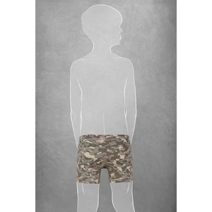 Erkek Çocuk Modal Kamuflaj Desenli Normal Paça Boxer 612