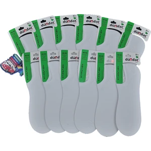 Dikişsiz Bambu Plus Erkek Sneaker - D003 12 Adet Beyaz