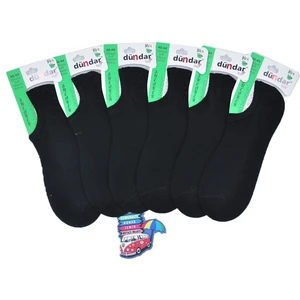 Dikişsiz Bambu Plus Erkek Sneaker - D003 6 Adet Siyah