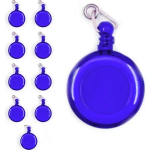 Inox Yoyo Yaka Kartlığı Yuvarlak 10 Adet Mavi