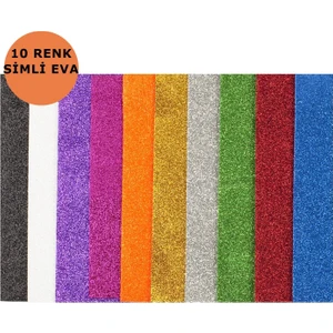 A4 Simli Eva 2 mm 10 Renk Karışık