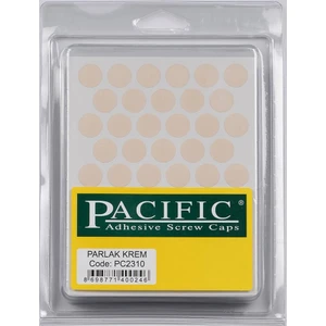 Pvc Yapışkan Tapa 14MM 1plk=50 Ad Parlak Krem