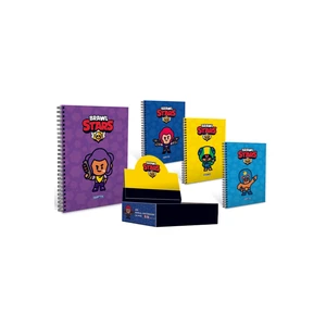 Brawl Stars Spiralli Karton Kapak A6 80 Yaprak Çizgili Defter