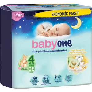Yeni Babyone Gece Bebek Bezi 4 Beden Maxi Ekonomik Paket 28 Adet