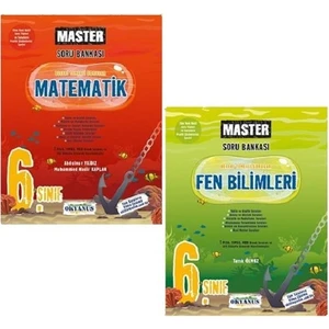 Okyanus Yayınları 6. Sınıf Master Fen Bilimleri Soru Bankası+6. Sınıf Master Matematik Soru Bankası