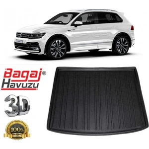 Born Garage Tiguan Bagaj Havuzu 2016-2022 Tam Uyumlu Siyah