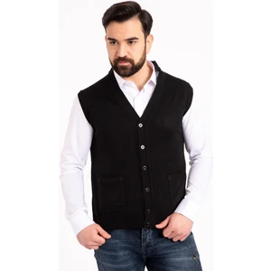 Erkek Orta Yaş ve Üzeri Ince Yün Triko Örgü Baba Yelek 5110
