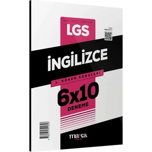 Marka Yayınları 2025 LGS 1. Dönem Konuları İngilizce 6 Deneme