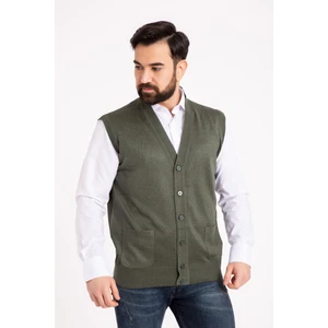 Erkek Orta Yaş ve Üzeri Ince Yün Triko Örgü Baba Yelek 5110