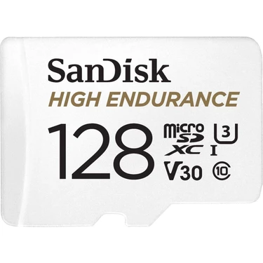 Sandisk High Endurance 128GB 100/40MB/S Microsdxc C10 V30 Hafıza Kartı