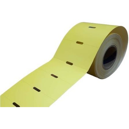 Barkomatık 80X38 Sarı Raf Etiketi(Orta Gözlü 80X38)