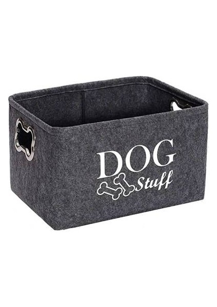 Pet Malzemeleri Depolama Sepeti, Metal Saplı Evcil Oyuncak Kutusu Oyuncak Depolama Kutusu(Yurt Dışından)