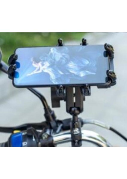 Evrensel Motosiklet Bisiklet Cep Telefonu Tutucu Alüminyum Bisiklet Sürme Braketi Gps Dağı Gidon Yan Ayna Standı | Telefon Sahipleri ve duruş(Yurt Dışından) fırsatları