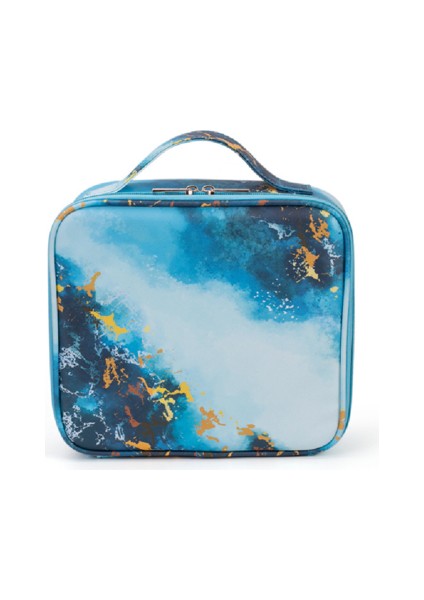 Tırnak Sanatı Için Uygun Fıçı Tahtası Nakışlı Pvc Kozmetik Çanta (Yurt Dışından)