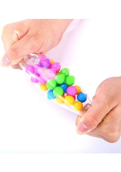 Dna Renkli Boncuk ile 5 Adet Stres Kabartma Topu(Yurt Dışından)