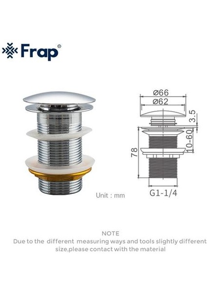 Frap Yenı Küvet Drenaj Banyosu Havzası Taşma Delik Lavabo Dokunun Push Button Pop Up Atık Fiş Oluklu Mutfak Lavabolar Drainks F65 3 F65 4 | Banyo Donanım Setleri(Yurt Dışından)