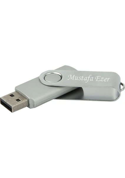 Sedef Silver Kişiye Özel Hediyelik Plastik Kutulu USB Flash Bellek 32 GB