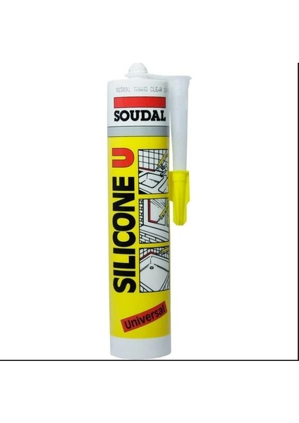 Soudal Silikon Şeffaf 280 gr Şeffaf