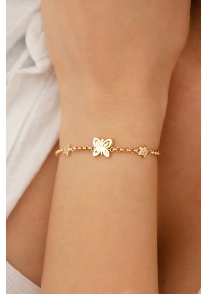 Altın Yıldızlı Kelebek Bileklik fiyatları