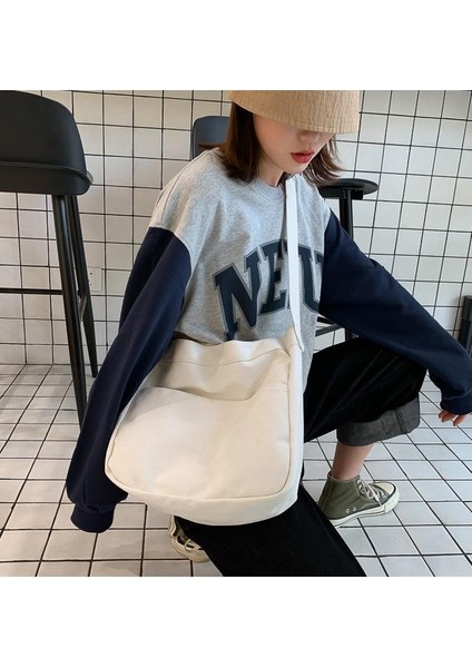 Öğrenci Kalın Kanvas Postacı Çantası - Siyah (Yurt Dışından) indirimleri