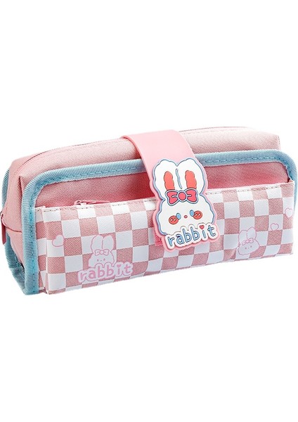 Sevimli Çizgi Kalem Kutusu - Pembe (Yurt Dışından)