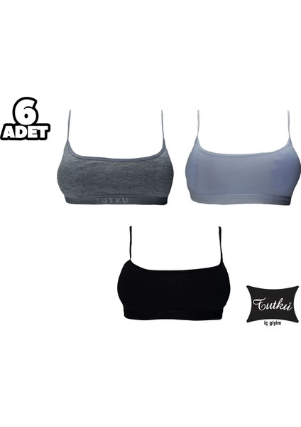 Tutku 0847 Kız Çocuk Pedli Alıştırma Sütyen 6'lı fiyatları