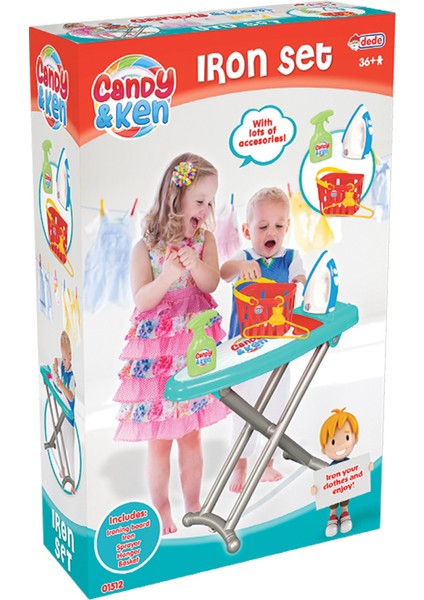 Candy & Ken Ütü Seti +3 Yaş Evcilik Oyuncağı